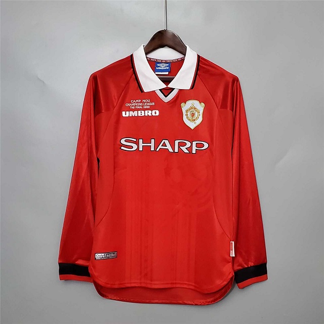 AAA Quality Manchester Utd 1999 UCL Finals Home Long Jersey